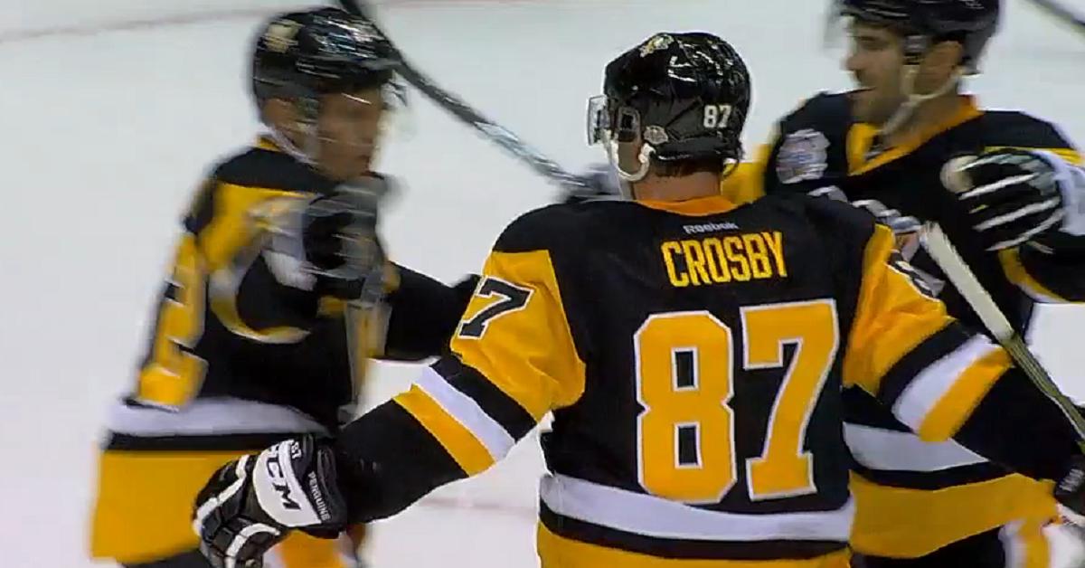 Crosby is back and doesn't waste any time!