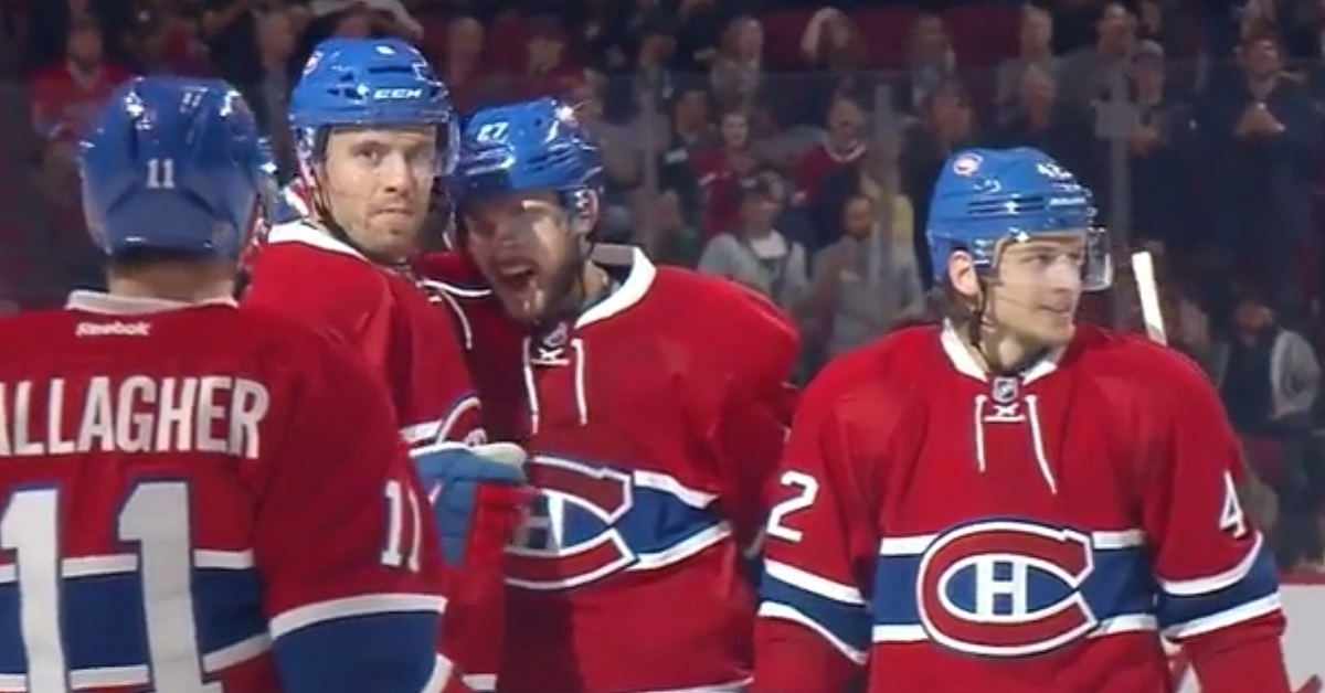 Shea Weber nets his first goal as a member of the Montreal Canadiens!