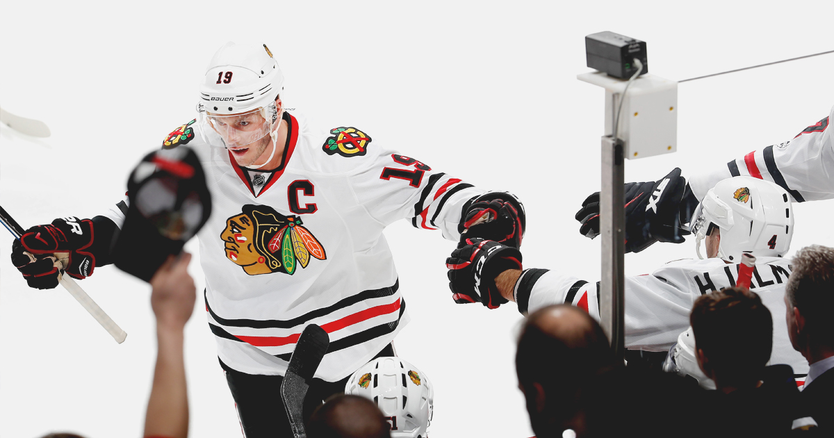 Watch: Jonathan Toews' hat trick!