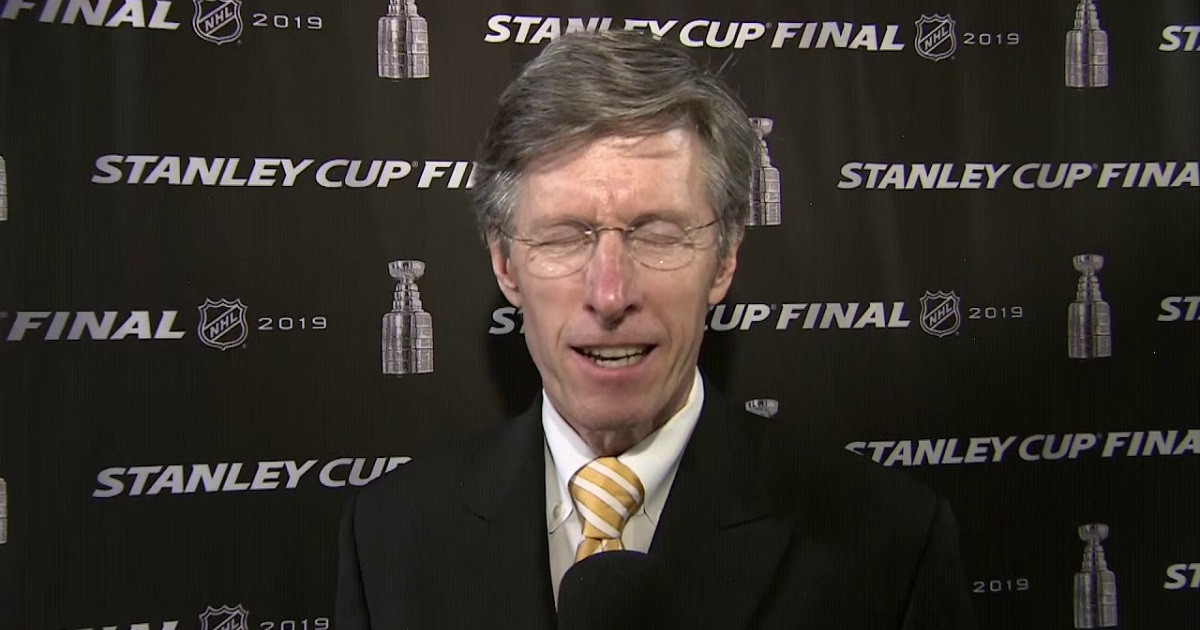 Bruins announcer Jack Edwards slams the officiating in Sunday's game.