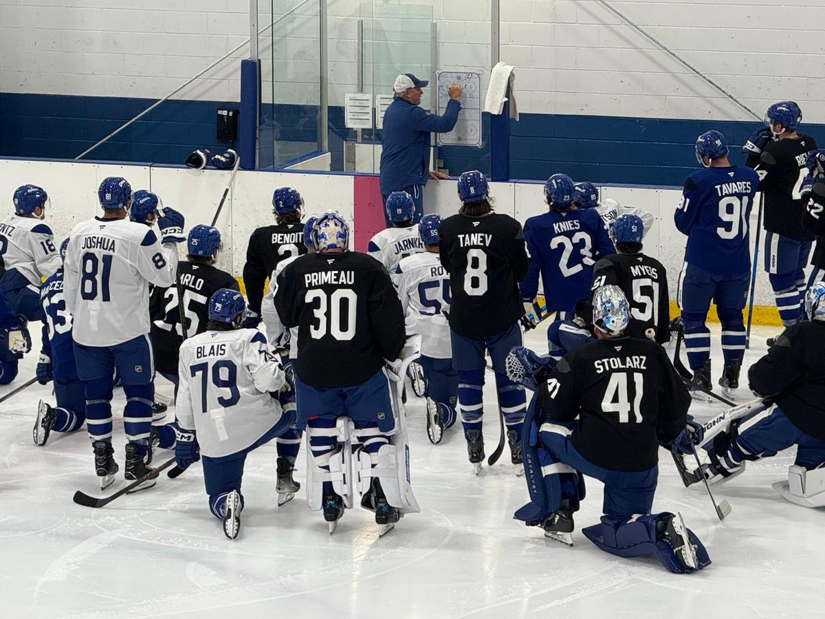 Leafs' practice 