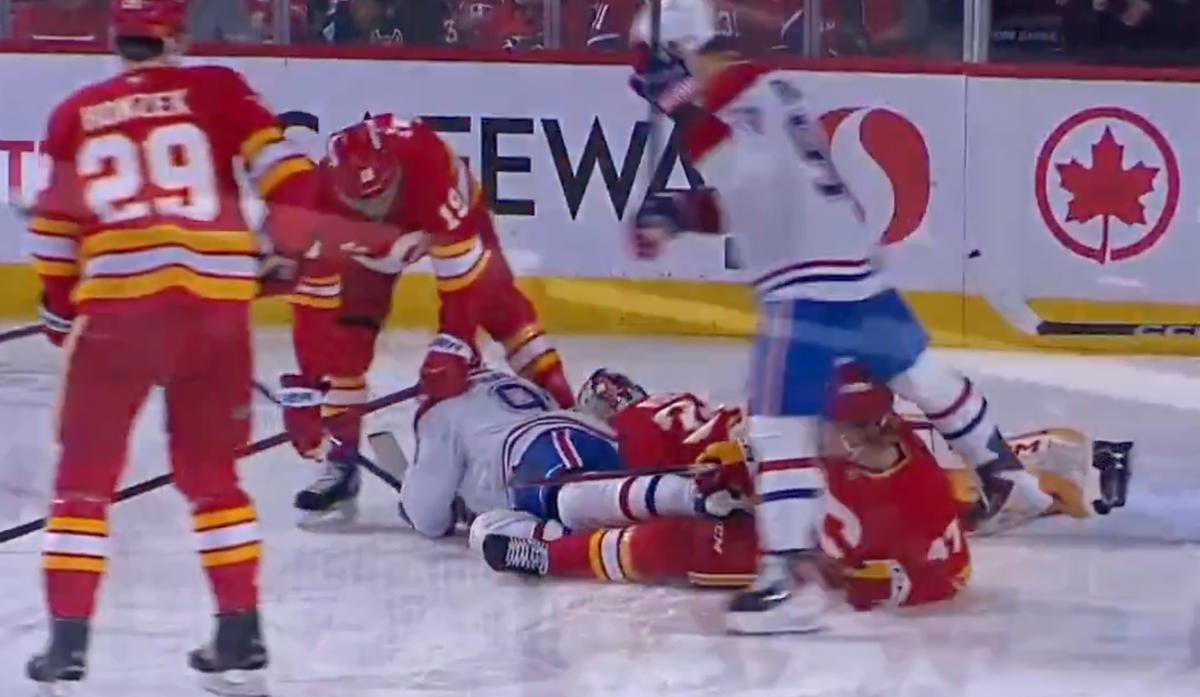Habs at Flames, technical issues. 