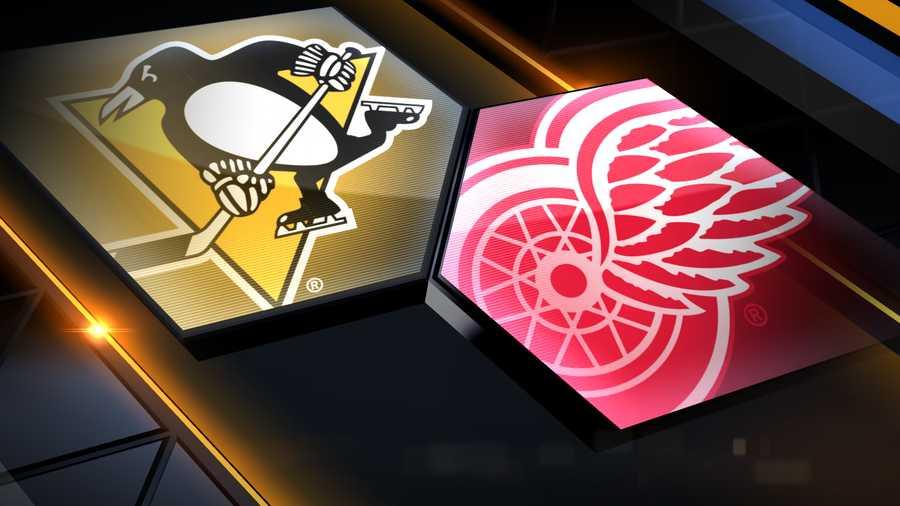 Penguins and Red Wings (logo). 